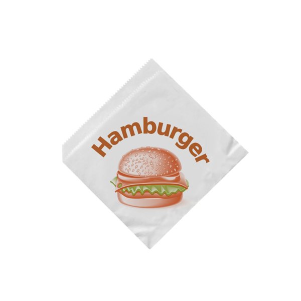 500 Stk. Hamburgertüten Hamburgerbeutel Papiertüten 16x16 cm